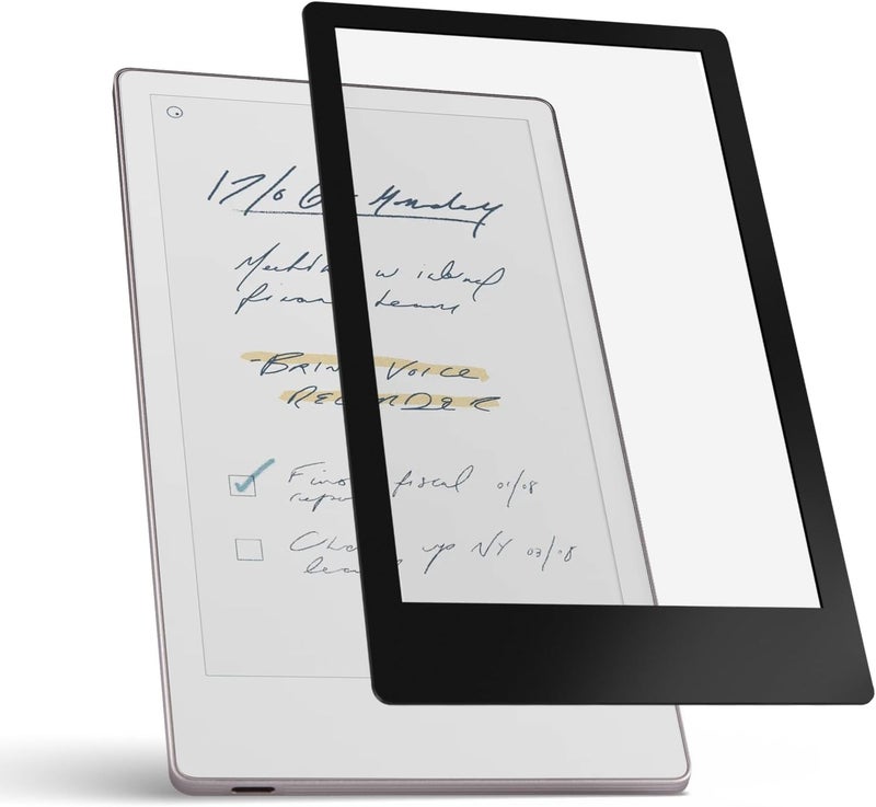 CoBak Paper Feel Writing Screen Protector for reMarkable Paper Pro Move 7.3 Inch 2025 Released, Matte Suface Anti-Glare and 9 H Hardness Tempered Glass Anti-Scratch - 1 Pack Black - Image 1